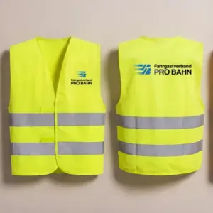 Warnweste mit Logo, neongelb